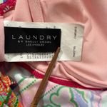 Laundry by Shelli Segal Laundry Shelli Segal Tankini Top‎ Womens M Pink Green Geometric Strappy Swimsuit Photo 2