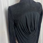 BCBG Maxazria Norton Crop Jacket Faux Suede black Stretch NWT XXS Photo 7