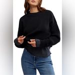 We The Free  Black Crew Neck Sweater Photo 1