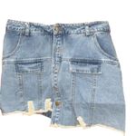 Raga  x MIXOLOGY Asymmetrical Denim Jean Skort Size Large New with Tag Photo 2