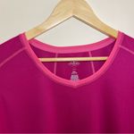 st. john's bay  Active | Petite Pink Quik-Dri V-Neck Athletic Top | PXL Photo 2