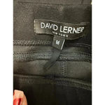 David Lerner New York Women's Black Mid Rise Pull On Ankle Pant Size Medium Photo 1