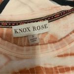 Knox Rose Top Women's Small Pink White Tie Dye Long Sleeve Boho Casual Pullover Photo 2