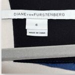 Diane Von Furstenberg Vintage  Koemi Silk Dress geometric 70s short sleeve size 6 Photo 2