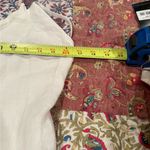 Olivaceous  Linen blend Button Down Tie Back
Mini Dress White Photo 9