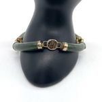 Chinese Longevity Nephrite Jade Bracelet Green Photo 2
