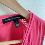 White House | Black Market WHITE HOUSE BLACK MARKET TANK TOP CORAL RED CUTOUT LINED WOMENS SIZE L Photo 1