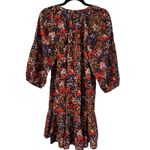 Apiece Apart Mini Mitte Dress Size Small Floral Bold Blomster Red Cotton Poplin Photo 4
