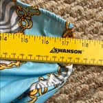 Show Me Your Mumu Blue and Gold Ruffled Wrap Dress Photo 2