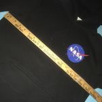 H&M  + LOGG NASA hoodie black pouch pocket size S Photo 4