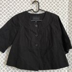 Banana Republic black linen cotton crop jacket Women's Size XS Cropped Photo 1