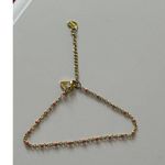 Womens Steel Ankle Bracelet Pink Accents Beach Wear Fashion Jewelry Boho Chic Photo 2