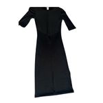 H&M  women’s extra small Black mini dress half sleeves, bodycon tight sexy dress Photo 8