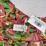 NWT Ish Boutique Carla Tube Tie Back Satin Silk Romper size Small Green Photo 4