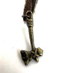 Tomahawk ax pendant necklace on cord Brown Photo 2