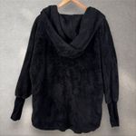 Dylan  Anthropologie Cozy Sherpa Fleece Open Front Hooded Cardigan Duster Sz L/XL Photo 2