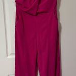 Magenta Strapless Pant Suit Pink Size L Photo 0
