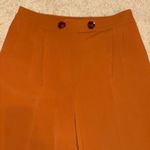 Topshop Culottes Wide Leg Cropped High Waist rust Brown Trousers US 10 Photo 2