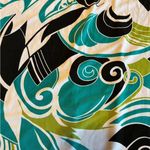 Wrapper  Black and‎ Green Abstract Dress Photo 1