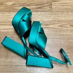 ZARA Square toe Block Heels Platform Floral Sandals Photo 4