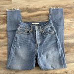 Levi's Levi’s Wedgie Skinny Distressed Button Fly Jeans Women’s 24 Blue High Rise Photo 2