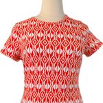 Old Navy Women's Tee Dress Orange White iKat Print T-shirt Size XL Photo 4