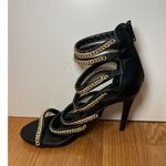 Charlotte Russe Shoes Womens Size 8 Gold Chain Strappy High Heel Sandals Party D Photo 3
