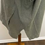 Anthropologie Saturday Sunday Top Hoodie Terry Cloth Poncho Pockets Olive Green Photo 4