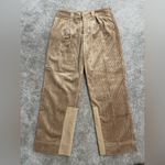 Ganni NWT Women’s  Corduroy Pants Brown Sand Tan Khaki Size 42 Photo 3