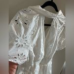 Anthropologie  Maeve White Eyelet Shirt Dress Photo 14