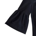 Sail To Sable EUC Faux Suede Bell Sleeve Shift Dress Black Size 4 Retail $288.00 Photo 1