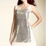 Nanette Lepore | Black & Silver Sequin Party Twilight Shift Dress Size 6 Small Photo 1