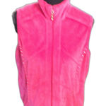 Quacker Factory  Pink Bling Zip Front Vest Size Medium M quilted Photo 0