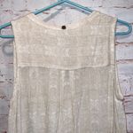 prAna  Natassa Crinkle Tunic top sleeveless M v neck pockets cream pullover Photo 7