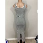 New. Stretch layering tank dress. Retails $89 Large Green Photo 4