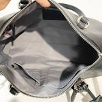 Coach Crossgrain Carryall Satchel Zip top Closure Double Handle Purse Bag Black Photo 3