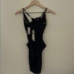 Shade & Shore  Black One-Piece Swimsuit Size Large New With Tags Photo 7
