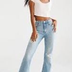 Aeropostale High Rise Flare Jeans Ripped Denim Size 2 S Short Photo 2