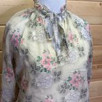 Jonathan Logan Vintage Floral Flower Prairie Dainty Long Sleeve Dress Size 7/8 Pink Size M Photo 1