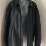 Y2K Marc Mattis Black 100% Genuine leather bomber biker puffy jacket Photo 0