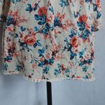 French Laundry Floral Cold Shoulder Blouse Top Photo 2
