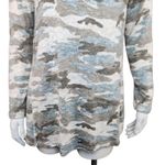 Susan Graver Weekend Regular Neutral Camo Sweater Knit Cowl-Neck Tunic X-Small Photo 3