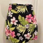 Catalina VTG Retro 80s  Black Pink & Green Tropical Floral Hawaiian Mini Skort Photo 0