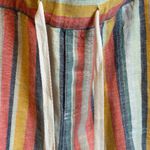 Caslon  Nordstrom Rack Linen Shorts Size L Rainbow Stripe New NWT Drawstring Photo 1