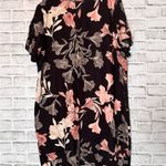 Nicole Miller Original Floral Print Women's linen floral sheath V neck dress XXL Photo 2