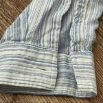 Athleta  Striped Button Down Shirt Size Medium Photo 3
