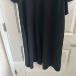 AGGI Black Asymmetrical Wrap Dress with Bishop Sleeves Size M Photo 8