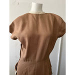 Vintage neusteters Denver 1950s brow & cream waitress flight sheath dress Small Brown Size M Photo 8