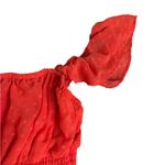 Rewind Orange Whimsical Tiered Textured Fluttered Sleeve Maxi  Dress Size XS Photo 4