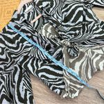 Ganni  Tiger print‎ tie front blouse Photo 2